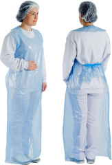 AVENTAL PREVEMAX POLIETILENO DESCARTAVEL 0,015 MICRAS AZUL 1,50MX80CM