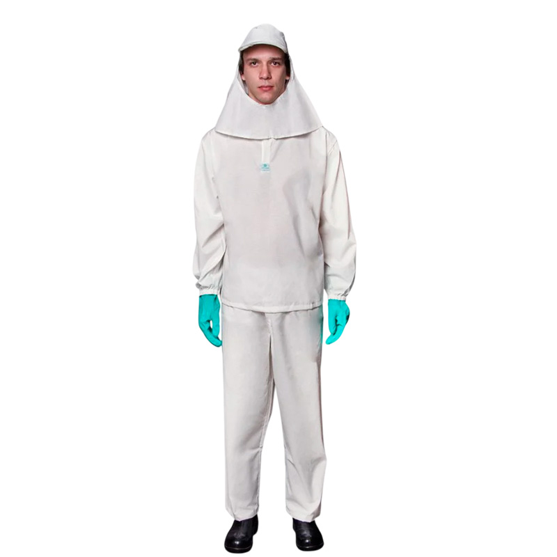 CONJUNTO AGROVEST AGROTOXICO TRATORIZADO BEGE COM VISEIRA CA 25832