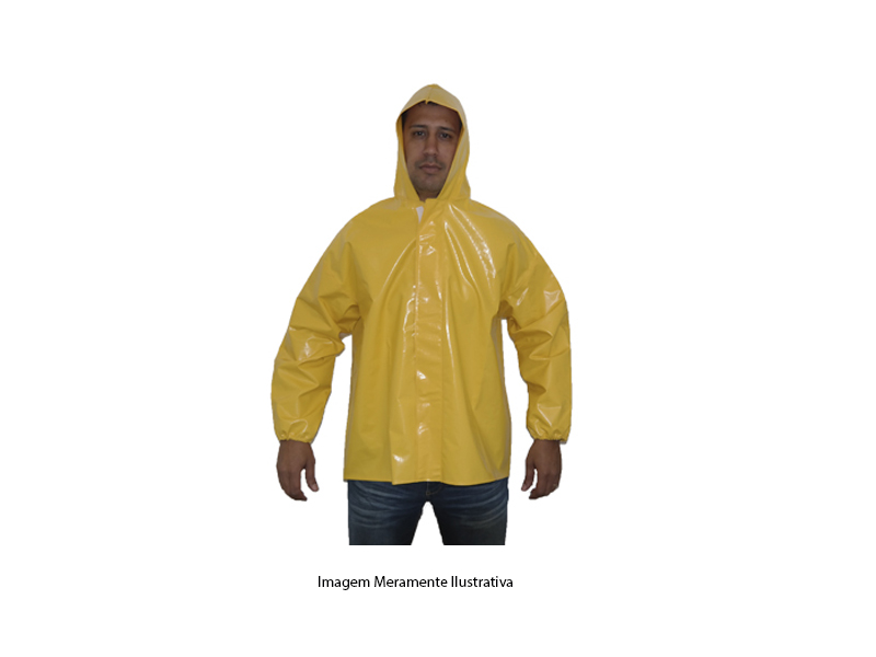 JAQUETA PVC BRASCAMP TREVIRA KP400 COM FORRO AMARELO P CA 28438