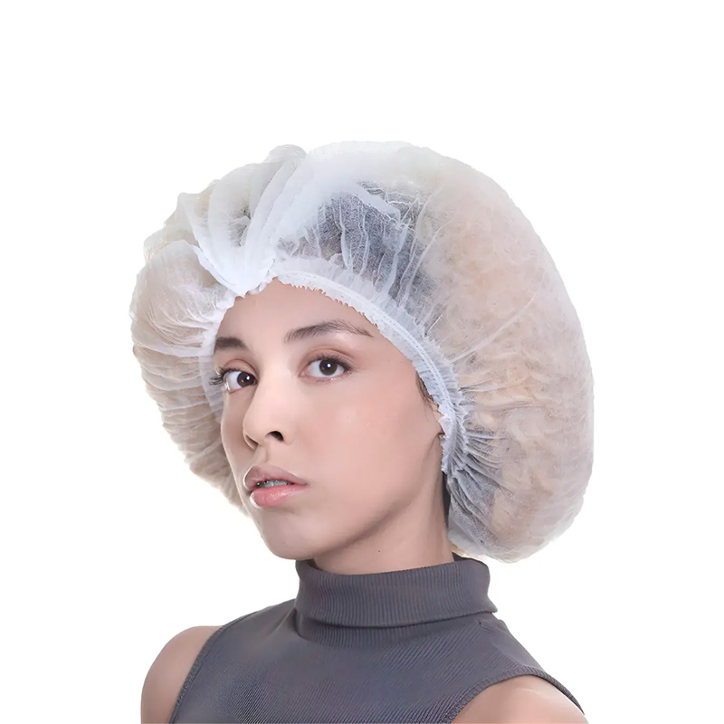 TOUCA DESCARTAVEL TNT CABELO GRANDE VOLUME GRAMATURA 30 ELASTICO DUPLO BRANCA 50 UNIDADES