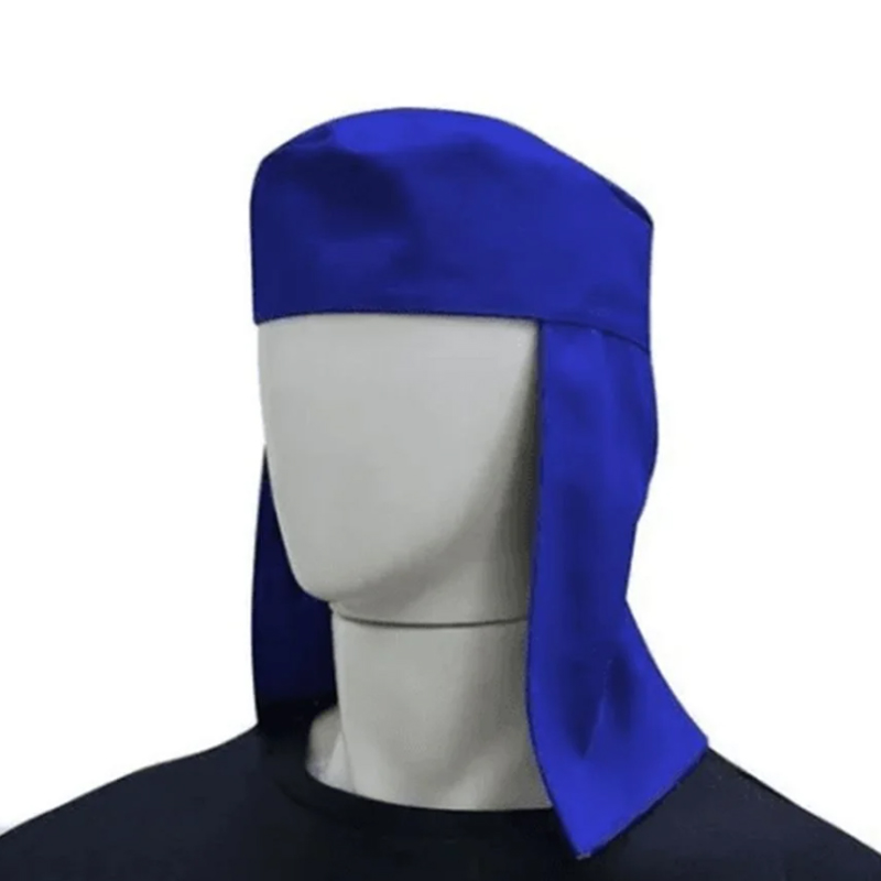 CAPUZ BRIM TIPO ARABE COM FECHAMENTO VELCRO AZUL MARINHO