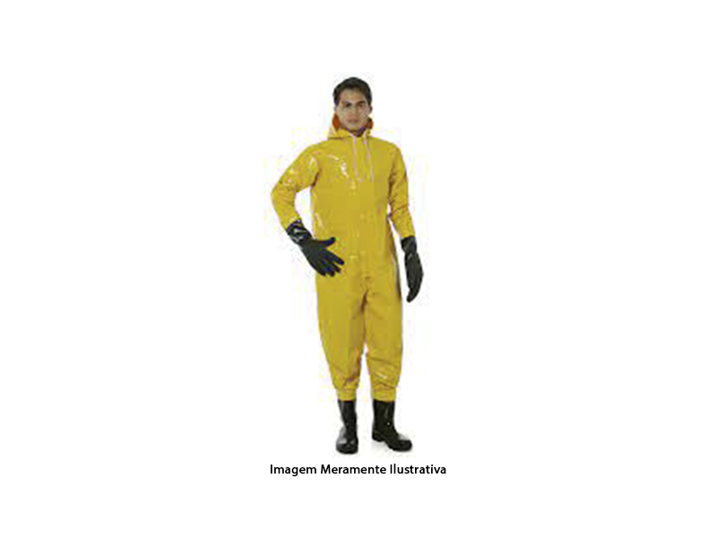 MACACAO TIPO SANEAMENTO TREVIRA KP 500 P AMARELO P COM BOTA PVC ACOPLADA TAM 38 CA 44833