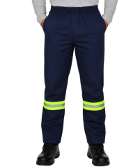 CALCA PROFISSIONAL BRIM COM REFLETIVO AZUL MARINHO