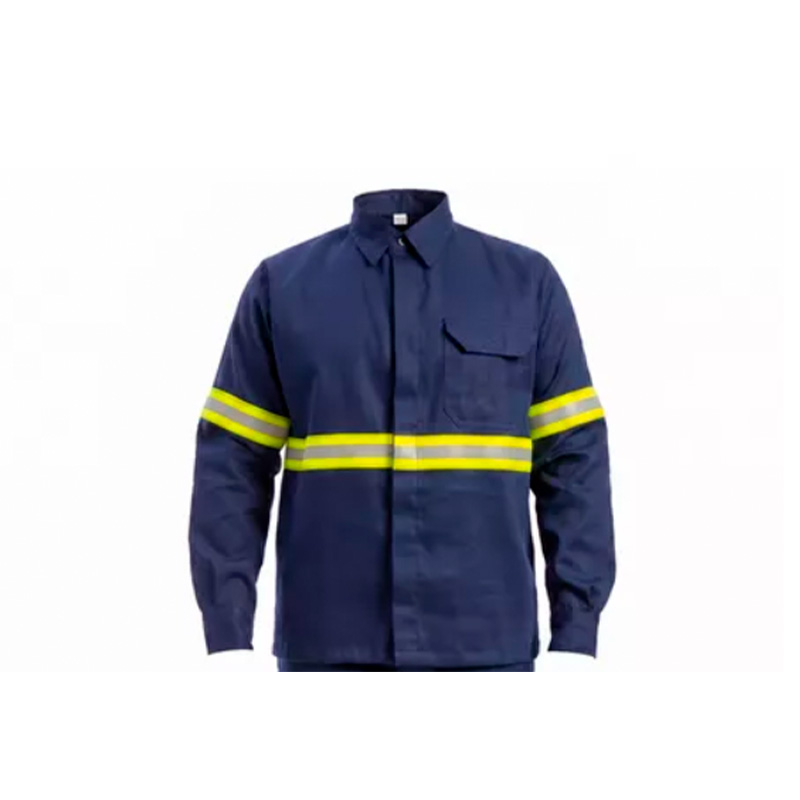 CAMISA NR10 RISCO 02 ATPV 12 COM REFLETIVO AZUL MARINHO CA 52026