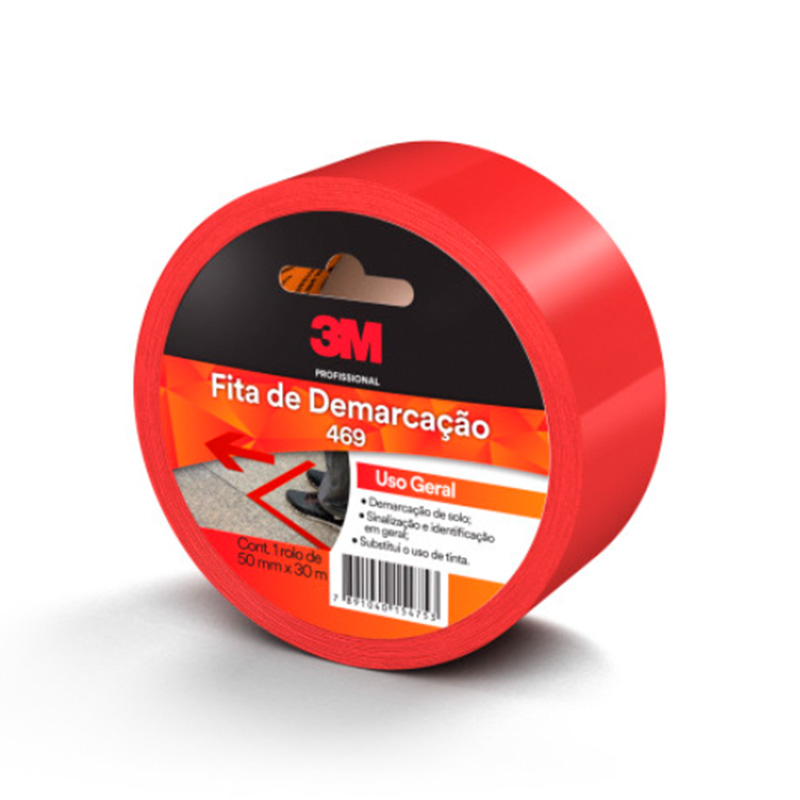 FITA DEMARCACAO SOLO 3M 471 50 MM X 30 MT VERMELHA