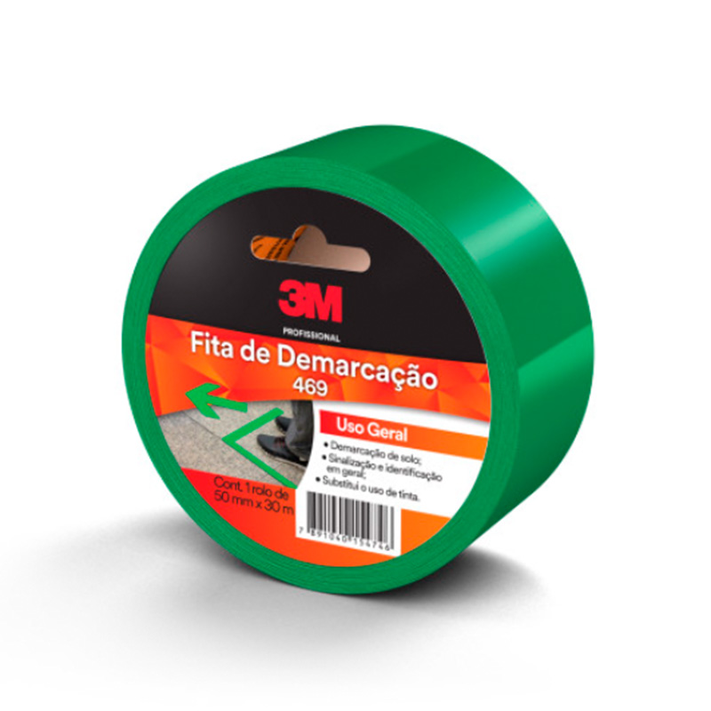 FITA DEMARCACAO SOLO 3M 471 50 MM X 30 MT VERDE