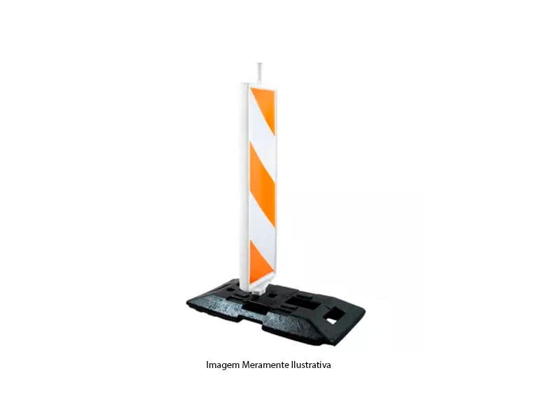 BARREIRA RECY PARA SINALIZACAO VERTICAL LAMELA COM REFLETIVO 1,3 METROS