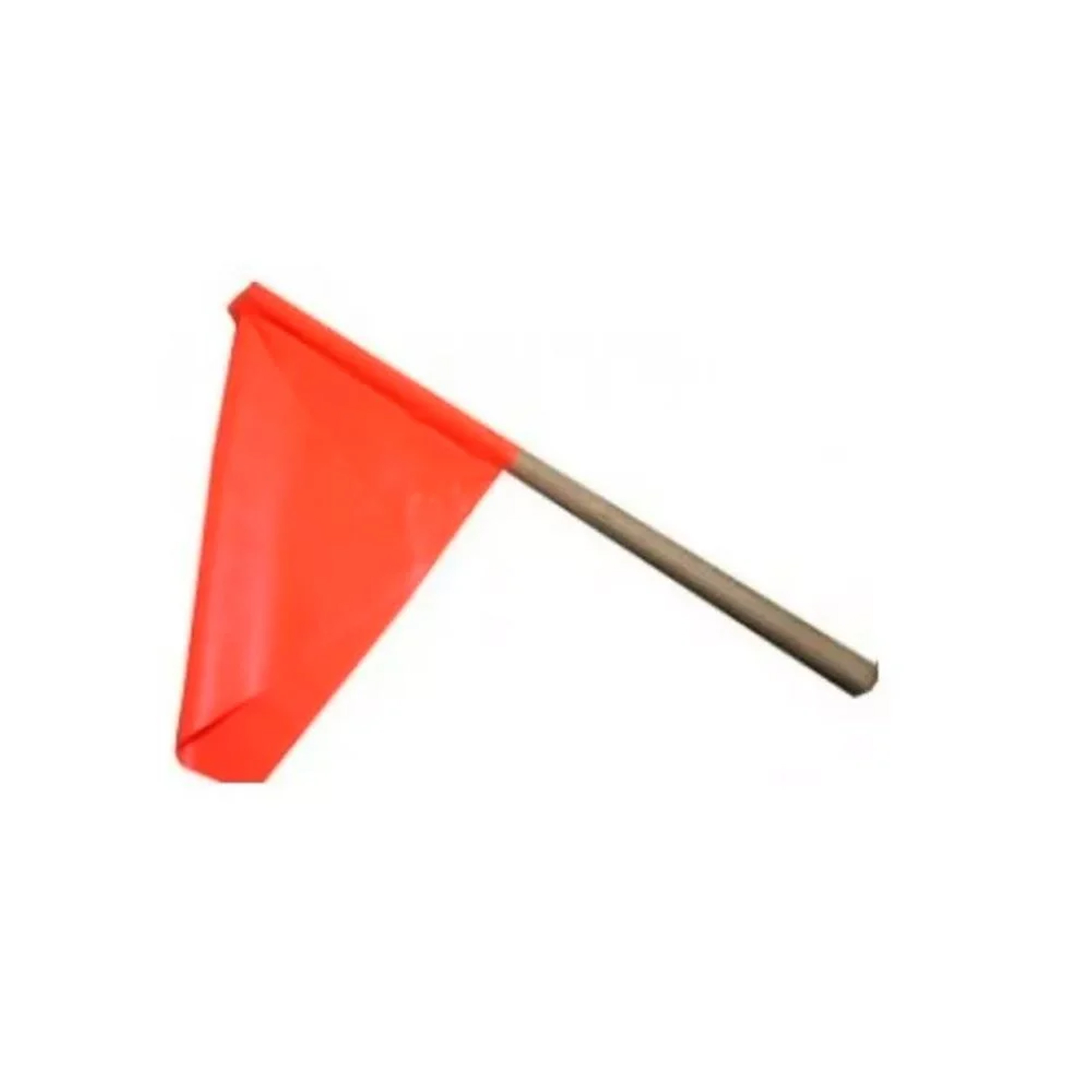 BANDEIRA SINALIZAÇÃO BRASCAMP KP400 COM BASTÃO LARANJA 30X30CM