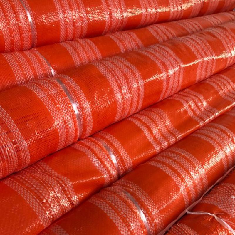 TELA TAPUME MONOFILADA LARANJA E BRANCO 1,2 X 50 MT