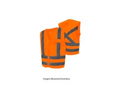 COLETE INTEIRO PLASTCOR 01 BOLSO LARANJA