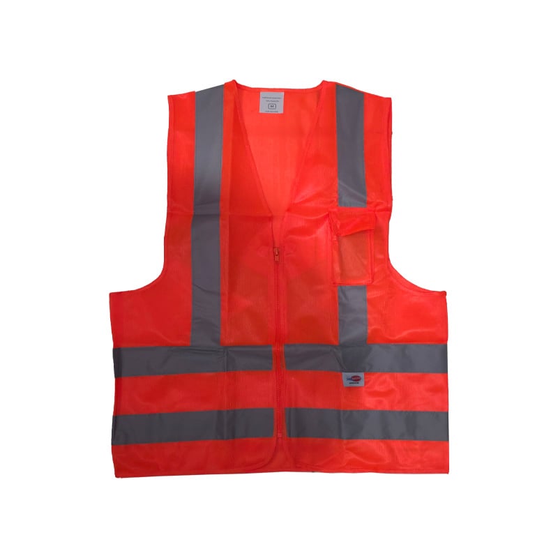COLETE SINALIZACAO SANSAFETY REFLETIVO 1 BOLSO LARANJA P