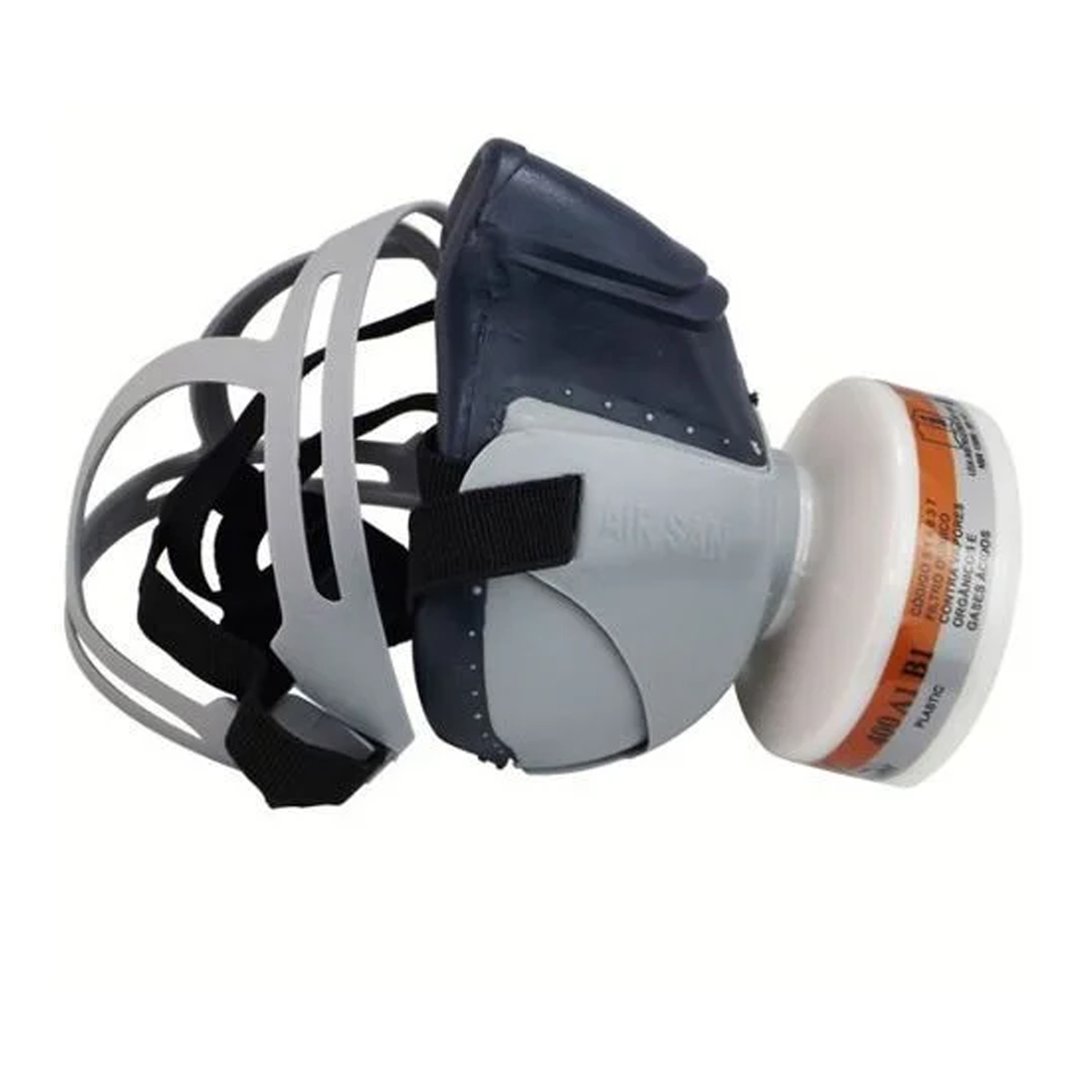 KIT RESPIRADOR SEMI FACIAL AIR SAN + FILTRO QUIMICO 420 A1P2 CA 12973