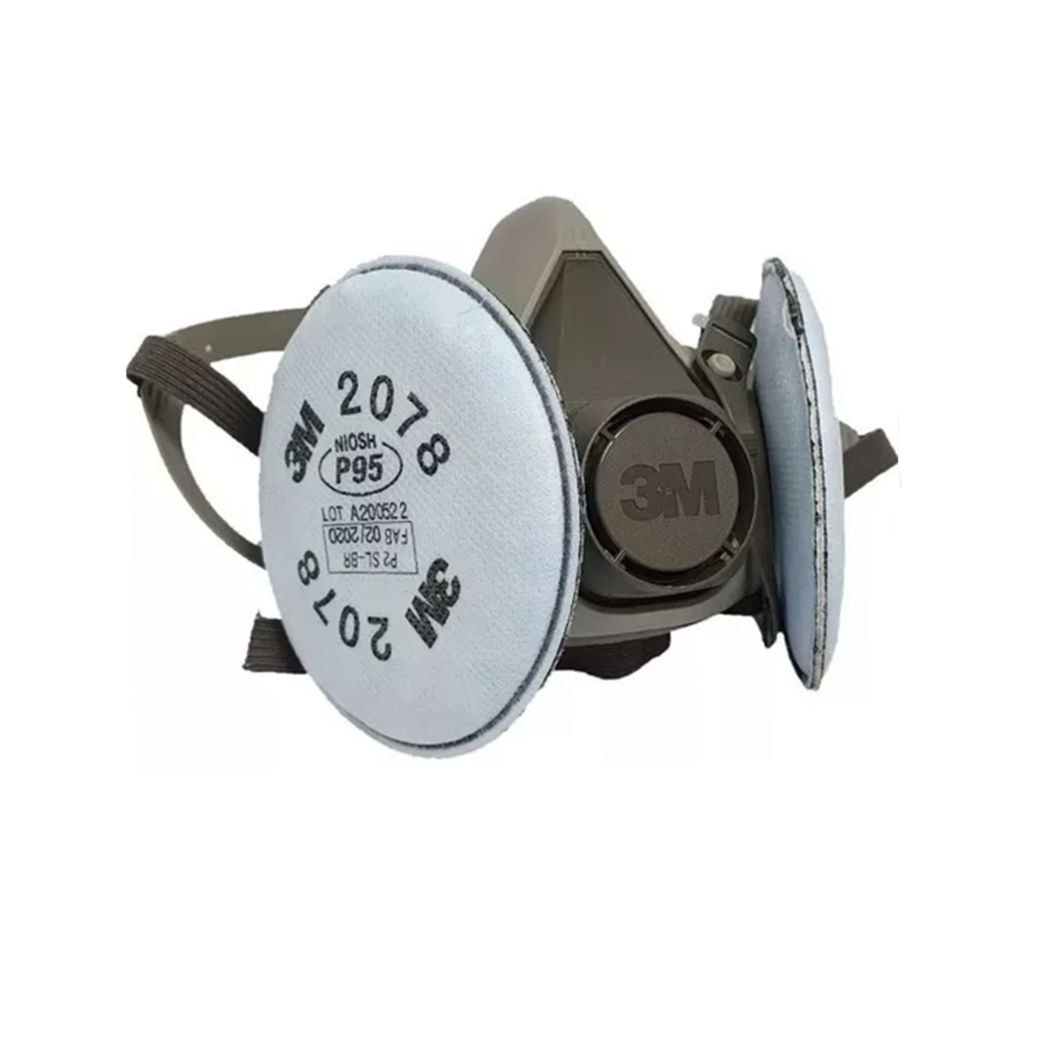 KIT RESPIRADOR 3M RESPIRADOR 6200 + FILTRO 2078 CA 4115