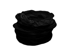 DUTO DE EXTENSAO INSUFLADOR E EXAUSTOR EX POLIETILENO 30CM GSDUTO30EX PRETO 10M