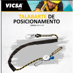 TALABARTE POSICIONAMENTO VICSA VIC21227 URBAN PRO ALAVANCA CORDA POLIAMIDA 16 MM 23 KN 0,90 A 1,80 MT