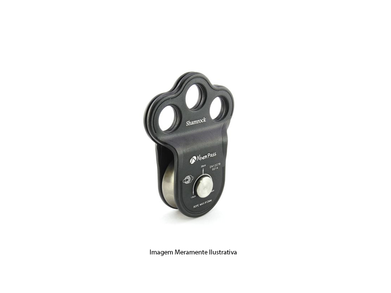 TP-0038 POLIA SIMPLES EM ACO INOX PARA CORDA 12 MM - 38 KN
