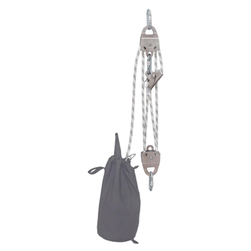 BLOCO POLIAS ROPE RESCUE HIPER 4:1 CORDA 11MM 50M