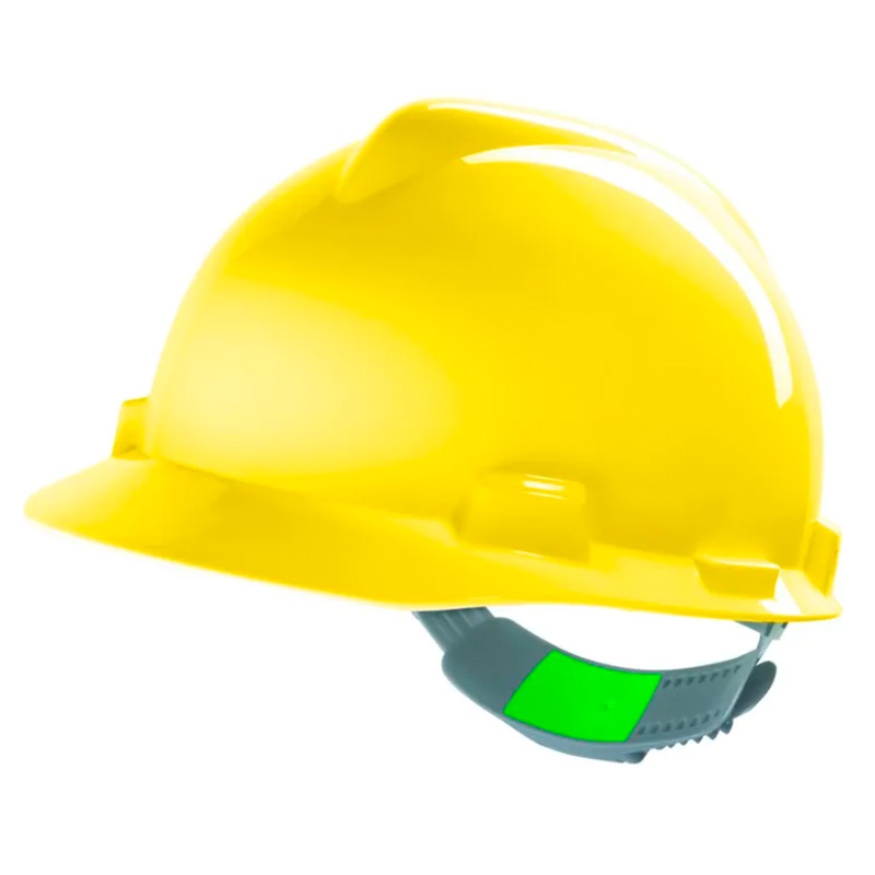 CAPACETE MSA ABA FRONTAL SUSPENSAO COM JUGULAR AMARELO CA 498