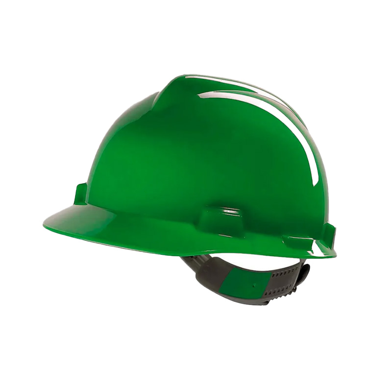 CAPACETE MSA ABA FRONTAL SUSPENSAO COM JUGULAR VERDE CA 498