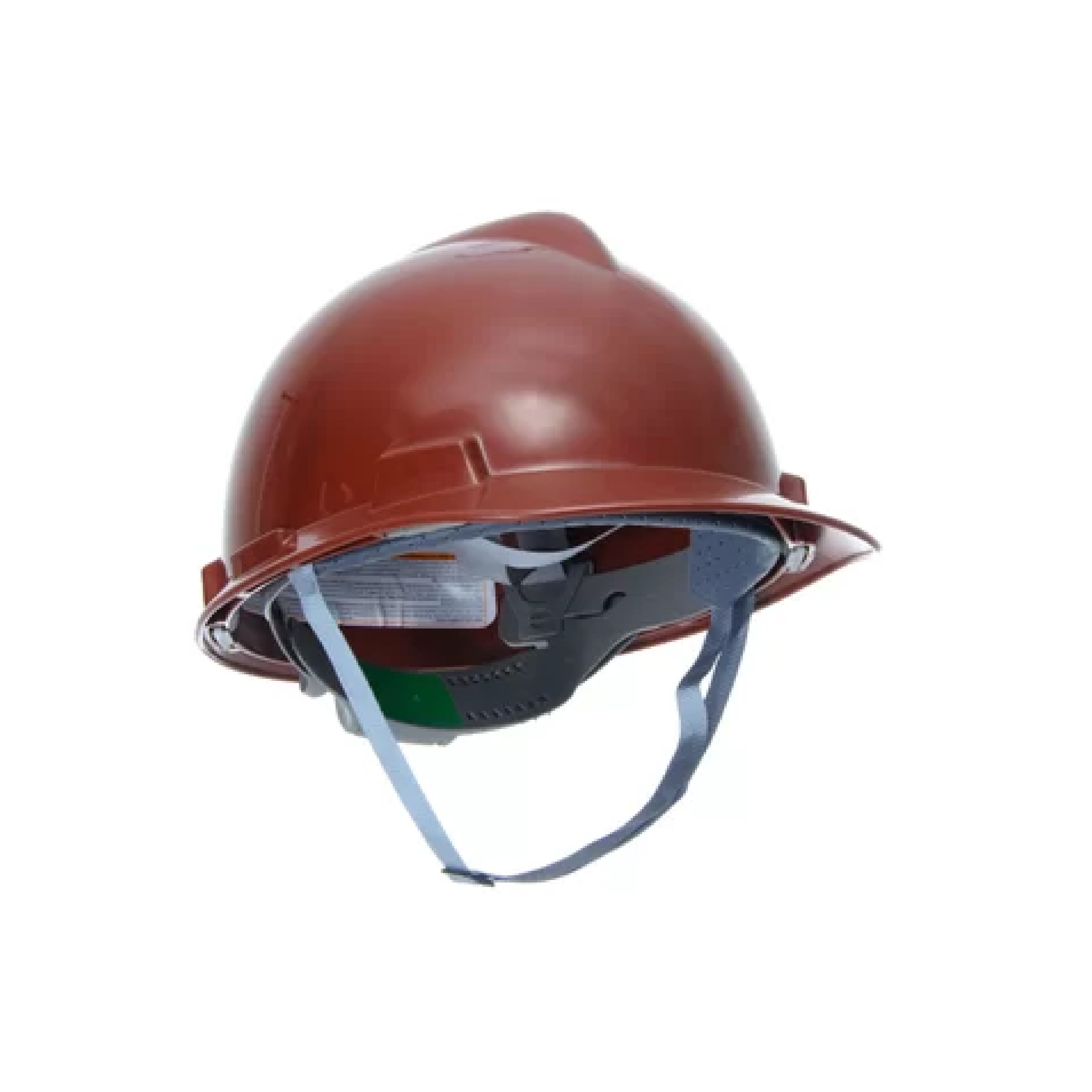 CAPACETE MSA PARA MINEIRO ABA FRONTAL SUSPENSAO COM JUGULAR MARROM CACAU CA 8304