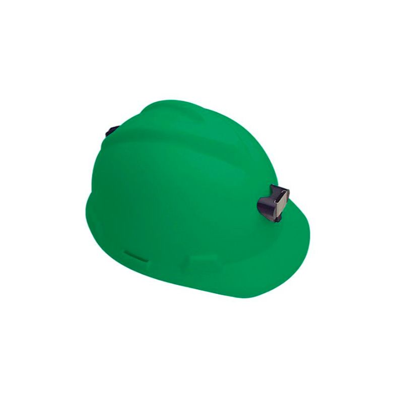 CAPACETE MSA MINEIRO ABA FRONTAL SUSPENSAO COM JUGULAR VERDE CA 8304