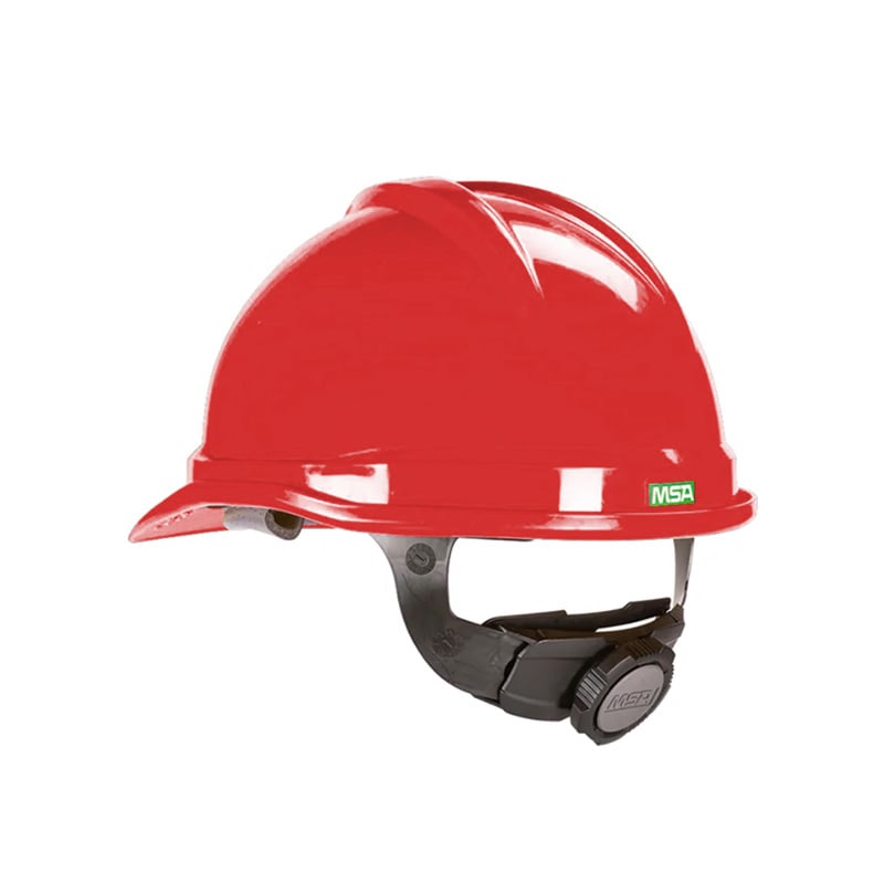 CAPACETE MSA ABA FRONTAL SUSPENSAO FASTRAC COM JUGULAR VERMELHO CA 498