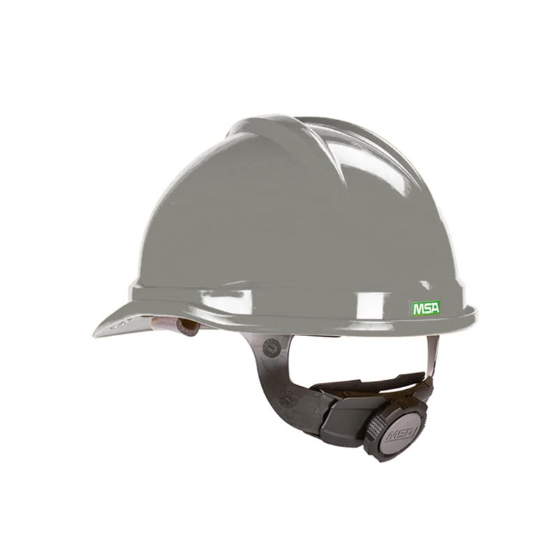 CAPACETE MSA ABA FRONTAL SUSPENSAO FASTRAC COM JUGULAR CINZA CA 498