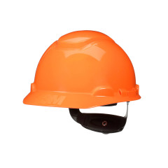 CAPACETE 3M ABA FRONTAL H-706 SUSPENSAO COM CATRACA E JUGULAR LARANJA CA 29638