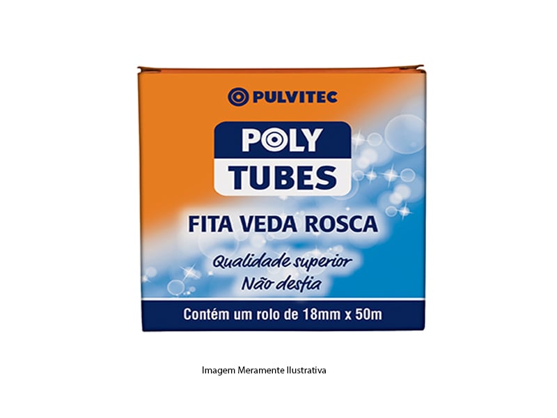 FITA POLYTUBES VEDA ROSCA 18 MM X 50 MT