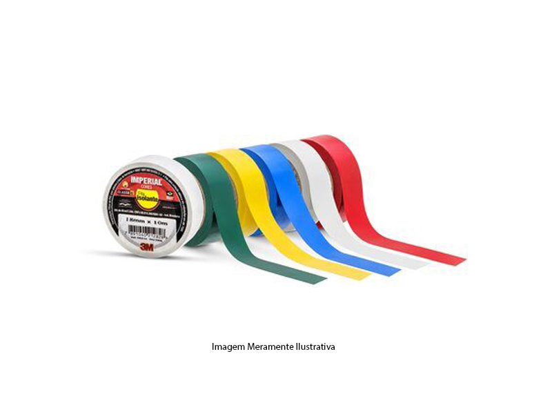 FITA ISOLANTE ADESIVADA 3M IMPERIAL 18 MM X 20 MT