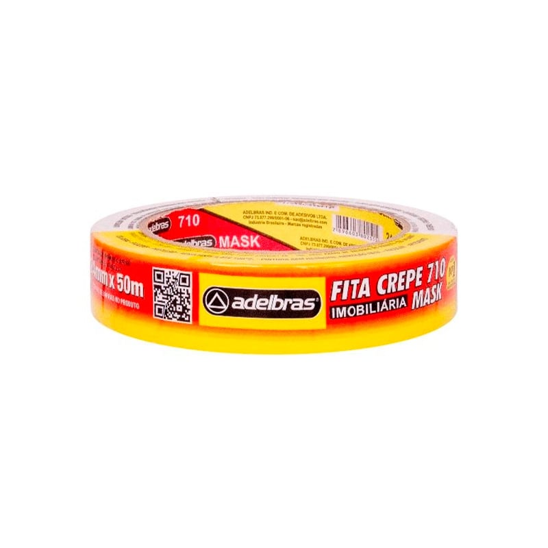 FITA CREPE ADELBRAS 710 BRANCO 24MM X 50 MT