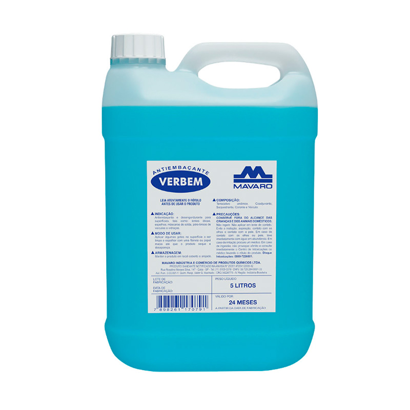 LIQUIDO ANTIEMBACANTE MAVARO VERBEM 05 LT