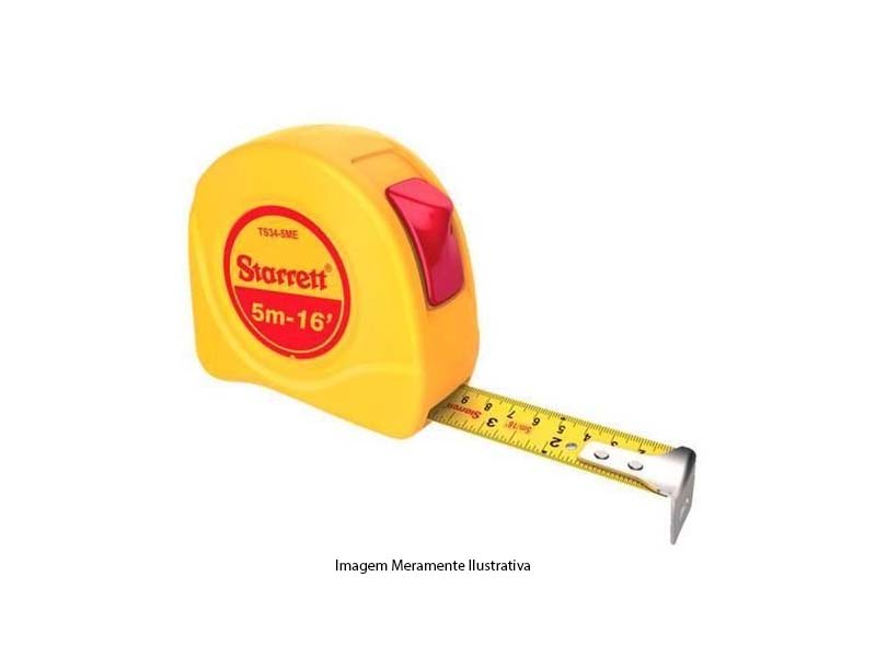 TRENA STARRETT DE BOLSO COM TRAVA 05 MT 16” POL