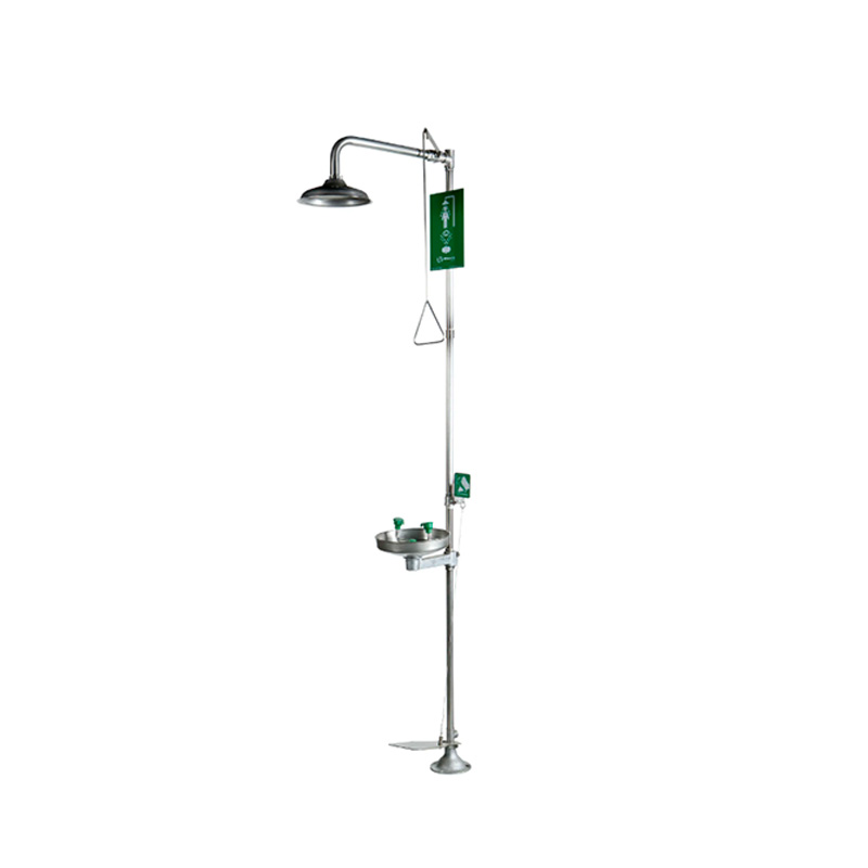 CHUVEIRO LAVA OLHOS AVLIS CL 001 PVC ACIONAMENTO MANUAL VERDE