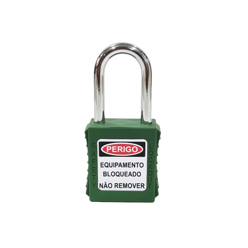 CADEADO BFLEX HASTE ACO 06MM COM REVESTIMENTO PLASTICO VERDE 38MM