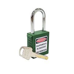 CADEADO BFLEX HASTE ACO 06MM COM REVESTIMENTO PLASTICO VERDE 38MM