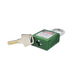 CADEADO BFLEX HASTE ACO 06MM COM REVESTIMENTO PLASTICO VERDE 38MM