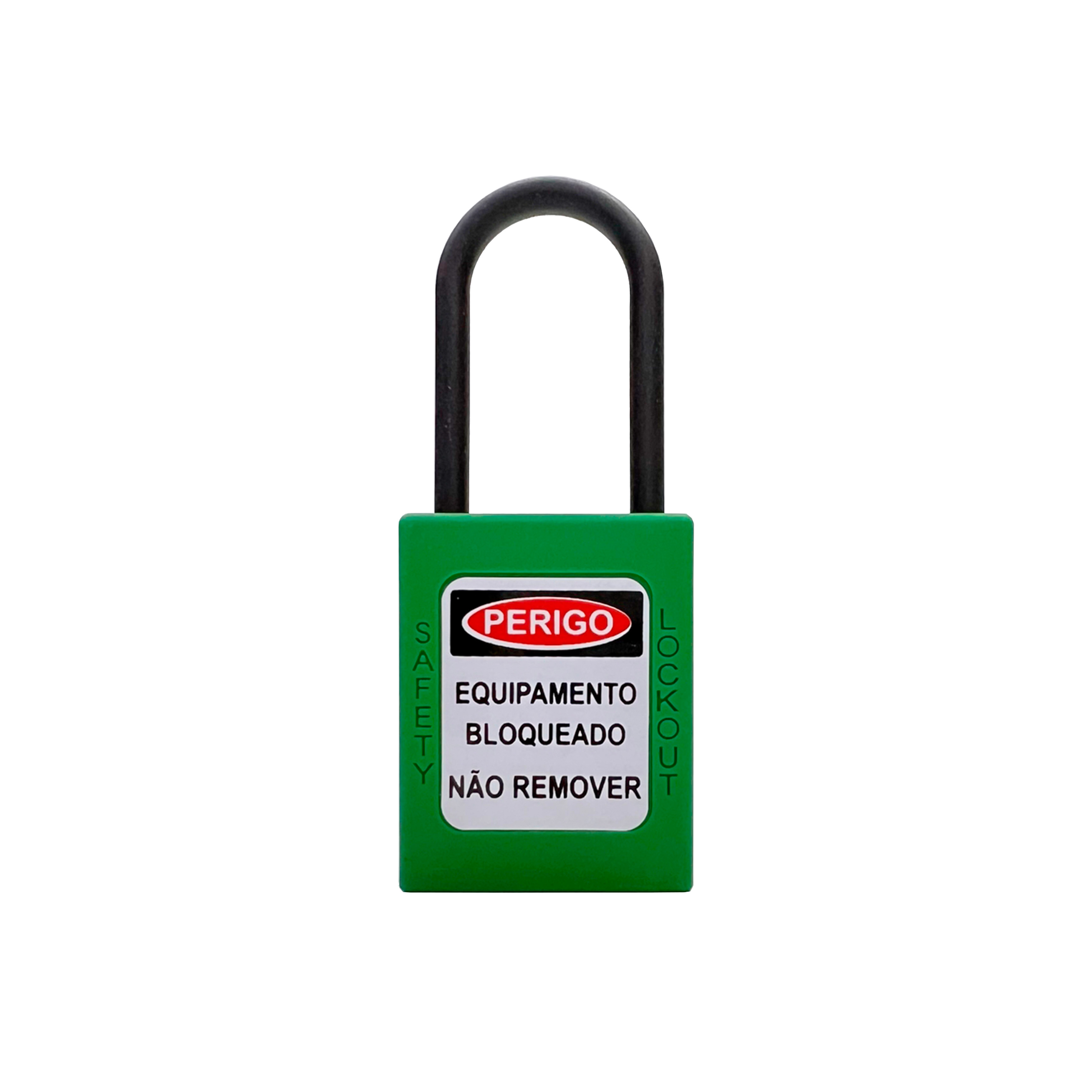 CADEADO BFLEX HASTE PLASTICO 4,5 VERDE 38MM