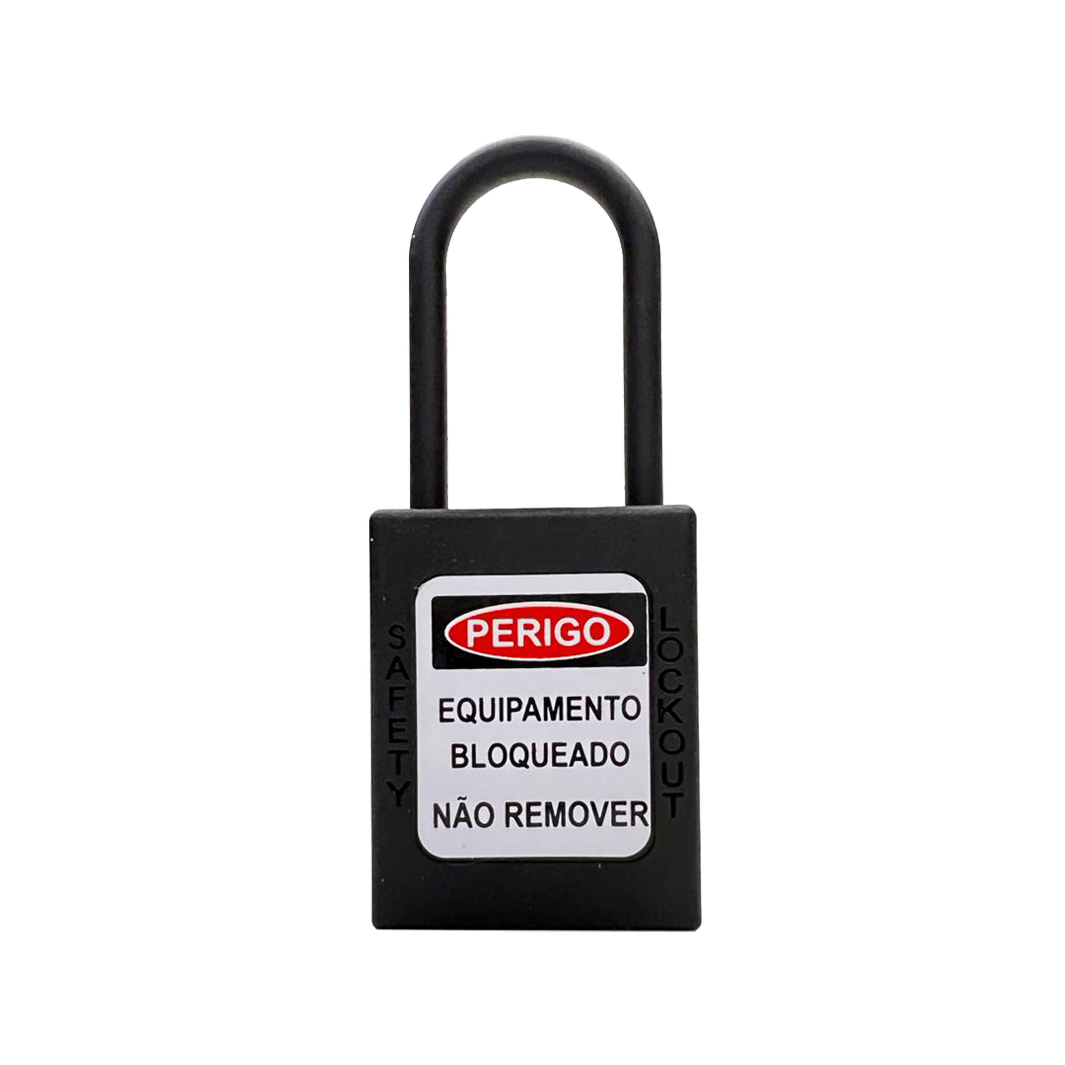 CADEADO BFLEX HASTE PLASTICO 4,5 PRETO 38MM