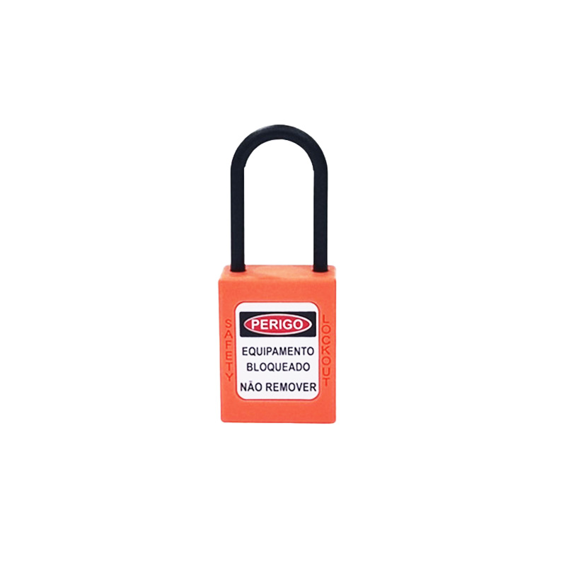CADEADO BFLEX HASTE PLASTICO 4,5 LARANJA 38MM