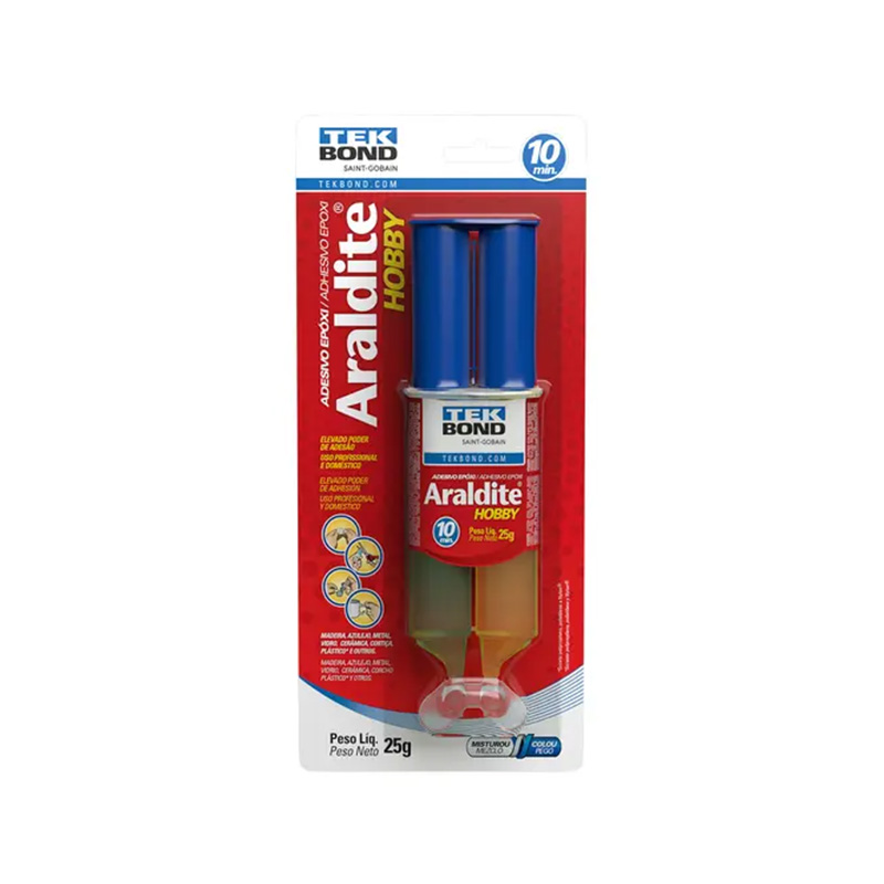 ADESIVO ARALDITE TEKBOND HOBBY SERINGA BLISTER 25G