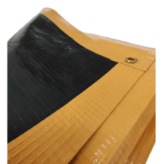 LONA CARGO TRUCKNYL RETARDANTE CHAMA PRETO E LARANJA 4,0 X 6,0 METROS