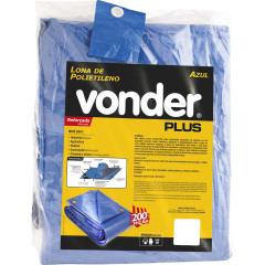 LONA REFORCADA VONDERPLUS 12 X 10 MT AZUL