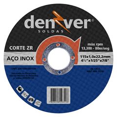 DISCO DE CORTE FINO INOX 4.1/2X1/25X7/8