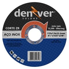 DISCO DE CORTE FINO INOX 4.1/2X1/25X7/8