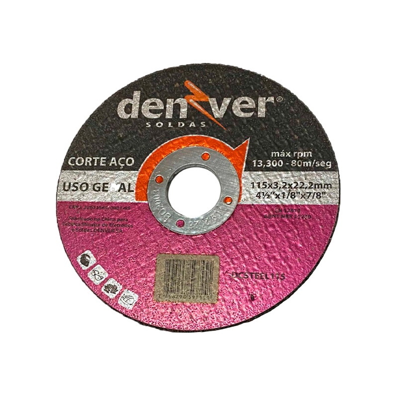 DISCO DENVER DE CORTE GERAL 4.1/2X1/8X7/8