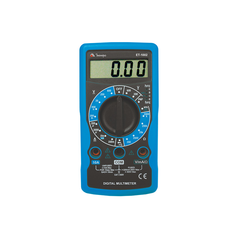 MULTIMETRO DIGITAL MINIPA ET-1002 CATEGORIA I 600V