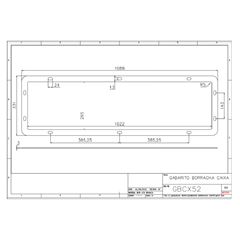 JUNTA BORR VED ATOX 1088X331MM DESENHO
