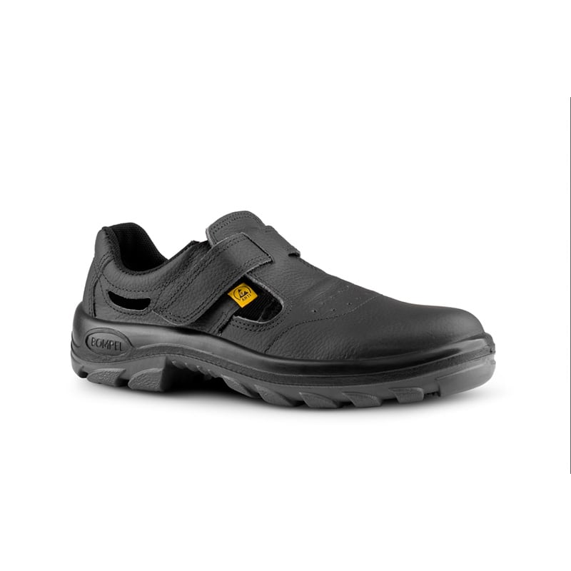 SANDALIA VELCRO SD900VSRS ANTIESTATICO BICO PLASTICO PRETO CA 29186